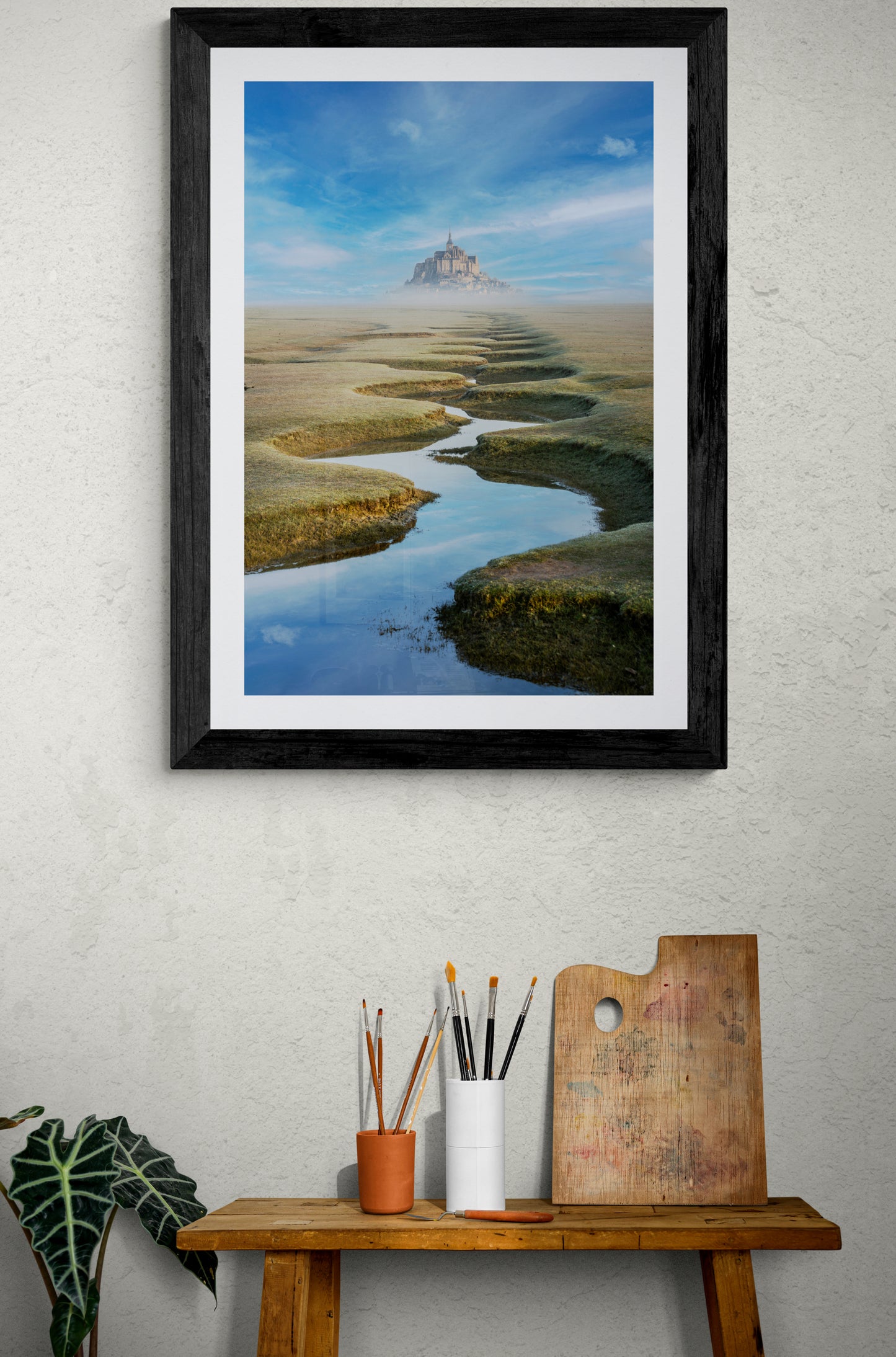 Curving Path to Mont Saint-Michel
